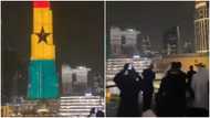 Many can't keep calm as world's tallest building lights up in Ghanaian colors