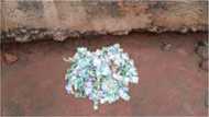 Honest man finds thousands of cedis behind his window at Techiman; calls police to come for it