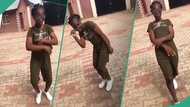 Nigerian girl dances energetically to impress her crush who loves female dancers, funny video trends