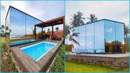 Wode Maya: Ghanaian YouTuber tours a beautiful luxury glass house in Ghana