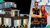 “It's huge”: Actor Jnr Pope and wife build luxury mansion in Asaba, fans gush over impressive photos