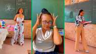 Teacher amuses peeps with stunning outfits to the classroom, video goes viral