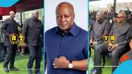 John and Ibrahim Mahama's older brothers make a rare public appearance at a funeral, video