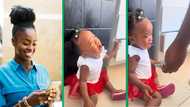 Toddler's tantrum silenced with GH₵50 notes in viral TikTok video, sparks online laughter