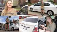 Amazing moment young lady who treks to work for hours gets brand new car from people she didn’t know .