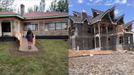 Lady who built parents a house in 2012 finally constructs mansion for herself