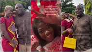 Tik Tok star Asantewaa cries on Valentine's day as her husband surprises her in video