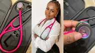 Young Medical Student Thanks Loving Mom for Special Stethoscope