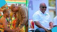 President Mahama signals chiefs to sit while greeting them, video goes viral: “He’s a good soul”