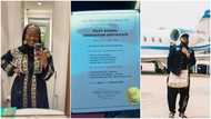 Lady begs Davido to employ her as his pilot, shows off licence, stirs reactions