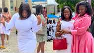 Shugatiti flaunts her looks and massive curves after church in video