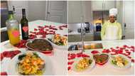 14-year-old boy cooks amazing dishes for sister & her husband to celebrate love