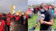 John Dumelo spotted at NDC's 'March For Justice' demonstration in a new video