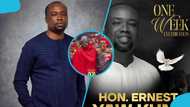 Ernest Kumi’s wife cries bitterly in sad moment at his one-week commemoration, video evokes sadness