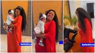 Serwaa Amihere: Beautiful TV Presenter Bonds With Adorable Little Baby