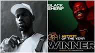 Black Sherif Wins Artist Of The Year And 2 Other Awards At Ghana Music Awards UK; Fans Congratulate Him