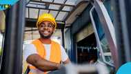 Ghanaian man becomes a forklift operator after relocating abroad