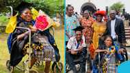Family celebrates brilliant relative with disability as she bags degree at University of Ghana, photos
