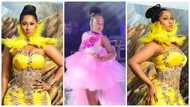 "Sister is posing ankasa" - Hajia 4Reall's daughter Naila steals the show at her mother's birthday party with supermodel poses