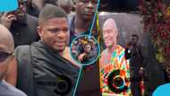 Sammy Gyamfi supports his wife Irene at her late father's one-week observance, video trends
