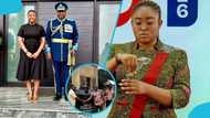 Mariam Aziz: Sign language interpreter to President Mahama, donates polytank to Sunyani Prisons Project