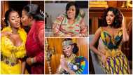 The gorgeous daughter of NPP women's organiser weds in glamorous kente gown and flawless makeup