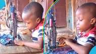 Little Ghanaian boy wows many with impressive sewing skills: "Incoming fashion designer"
