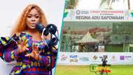 Ghanaian actress Adu Safowaah starts her GWR speech-a-thon, videos emerge