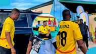 Sharaf Mahama steals the show at Jeremie Frimpong’s tournament with huge 4x4 ride: Video