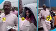 Appiah Stadium speaks Twi with Davido as they meet for the 1st time, video excites fans