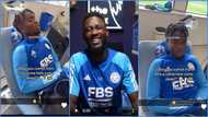 Issahaku gets teased by Nigerian star Ndidi as he sleeps in training