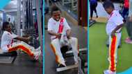 Yaw Dabo hits the gym to train hard for 'Ghana's Strongest' title, video stirs reactions