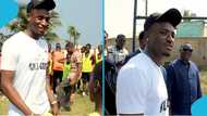 Mohammed Kudus visits schools in Tema, advises students and plays basketball with them: "He's wise"