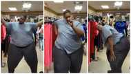Talented plus-size lady sparks reactions as she dances vigorously with no care in video
