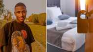 No cheating can happen there - Many react to couple's bedroom with life size portrait