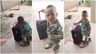 "I want to go and make money": Little boy tells dad in funny video, tries to leave home with his bag