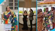 Ghanaian musician Joseph Matthew's bride trends with her colourful kente ensemble for their lavish wedding