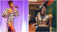 Little boy performs Ebony's 'Maame Hw3' on stage in hilarious fashion; folks react