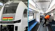 Interior images of the newly commissioned trains for the Tema-Mpakadan Railway Line drop