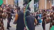 Igbo student schooling abroad invites Oghene group to his graduation party, dances in viral video