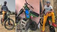 Lawrence Adjei: The 26-year-old Ghanaian who builds electric bikes powered with old dead laptop batteries