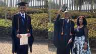 Man who dropped out of school celebrates bagging his diploma in accounting; he thanks his mom