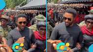 Handsome Kimathi Rawlings grabs attention at Mamponghene's funeral, Ghanaians drool, video