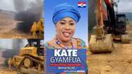 Video drops as anti-galamsey task force burn 8 excavators belonging to NPP Women Organiser Kate Gyamfua