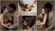 Couple's beautiful family photoshoot with their cute baby stirs reactions, many are amazed