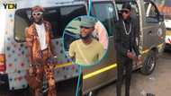 Meet the stylish Ghanaian trotro mate who has gone viral with his designer outfits: "Drip lord ankasa"