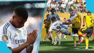 Kylian Mbappe scores sublime acrobatic, pays tribute to Diogo Jota with touching gesture