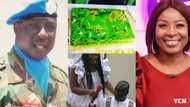 Actress Gloria Sarfo flaunts her handsome father as she holds party for him on his 70th birthday (video)