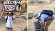 Obroni stuns Ghanaians with video of him selling ice cream: “Economy make hard”