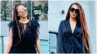 Nadia Buari Looks Ethereal In A Black Ruffle Layered Mini Dress, Flaunts Beautiful Braids In Photos